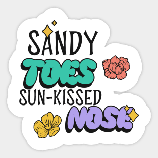 Sandy Toes, Sun Kissed Nose Sticker
